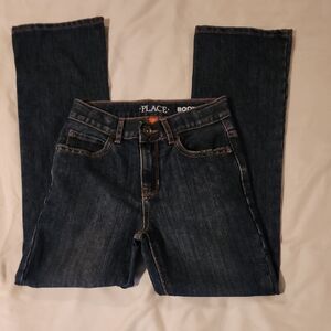 The Children's Place Dark Blue Boot Cut Jeans. Size 10 Slim